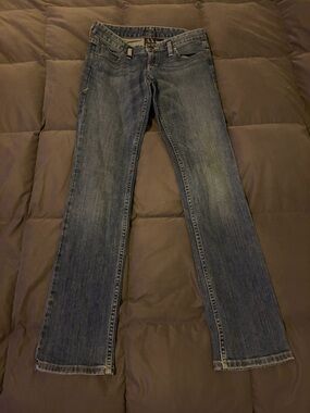 Armani Exchange Blue Straight Leg Jeans